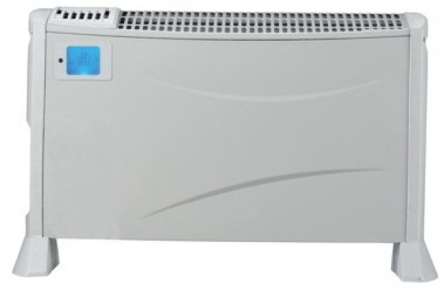 Heller K360L elektromos konvektor, 2000W, falra szerelhető, LCD kijelző, heti programozás - Konvektorok