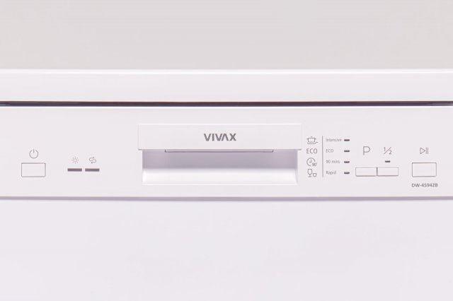 Vivax DW45942B szabadonálló mosogatógép, 9 teríték, E, fehér - Szabadonálló Mosogatógép
