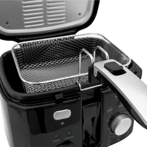 Vivax DF1800B olajsütő, 2,5 liter, 1800W, fekete - Olajsütő, forrólevegős sütő