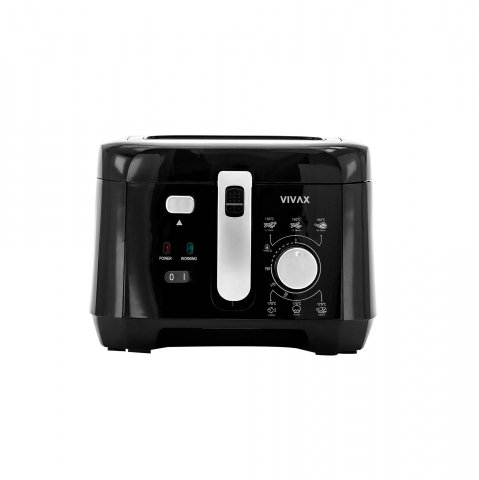 Vivax DF1800B olajsütő, 2,5 liter, 1800W, fekete - Olajsütő, forrólevegős sütő
