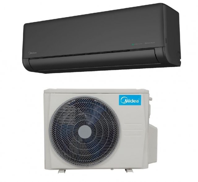 Midea SOL-09-BL-SP Solstice 2,6kW  hűtő-fűtő oldalfali split klíma szett, A+++/A++, Wifi, R32, antracit fekete színben - Split klíma