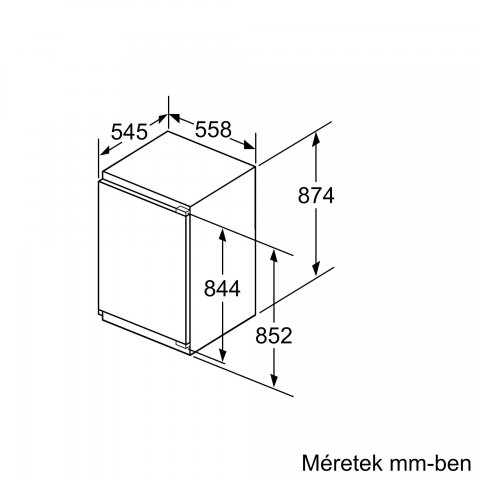 Bosch GIV21AFE0 beépíthető fagyasztószekrény, 96 liter, E - Beépíthető hűtő, fagyasztó, borhűtő