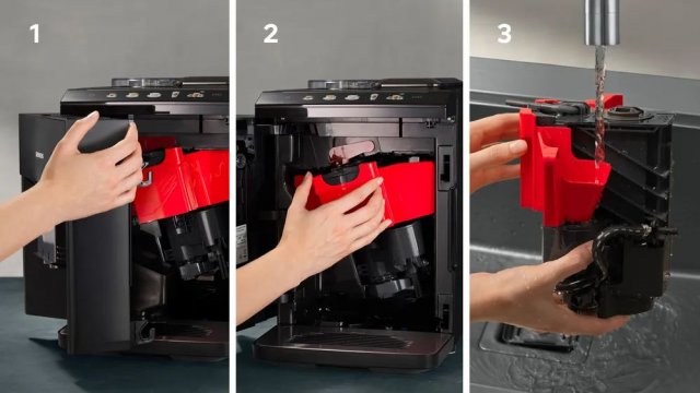 Siemens TQ518RX3 EQ500 automata kávéfőző, integral connect - Sötét inox - Kávéfőző, Teafőző