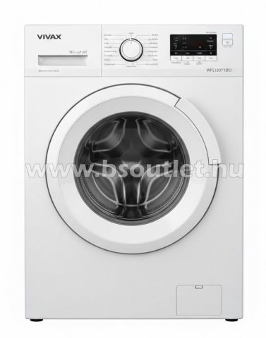 Vivax WFL120712CI keskeny elöltöltős mosógép, 7kg, 1200 fordulat, A, gőz - Elöltöltős mosógép, mosó-szárító