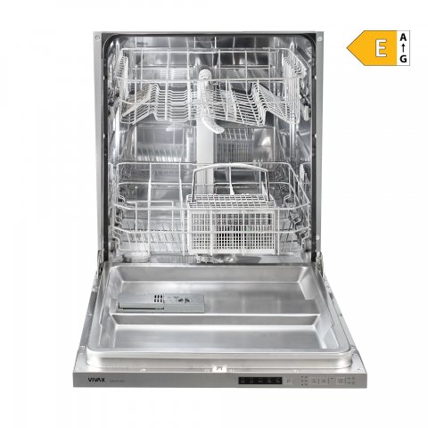 Vivax DWB601252CL teljesen integrálható mosogatógép, 12 teríték, E - Beépíthető mosogatógép