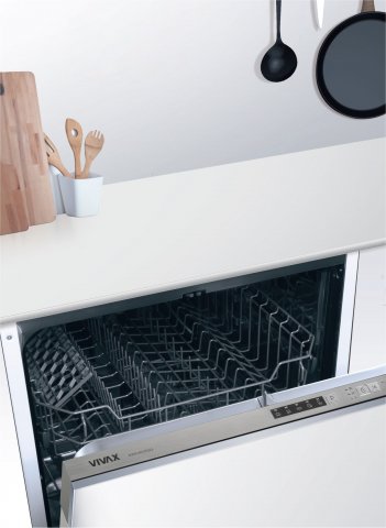 Vivax DWB601252CL teljesen integrálható mosogatógép, 12 teríték, E - Beépíthető mosogatógép