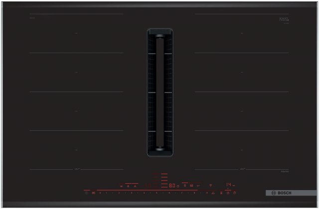 Bosch PXX875D67E indukciós főzőlap beépített elszívóval, 80cm, 7400W - Indukciós főzőlap