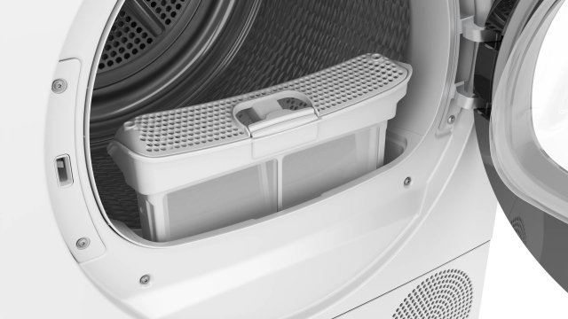 Bosch WQG14501BY Serie 6 hőszivattyús szárítógép, 9kg, D, Self cleaning - Szárítógép